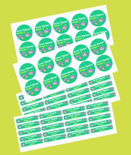 Unicorn & Rainbow School Sticker Pack